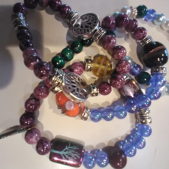 Boho Tree of Life Stretch Bead Bracelets 🌼 - Picture 10 of 10
